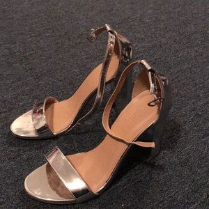 Metallic Silver Pumps